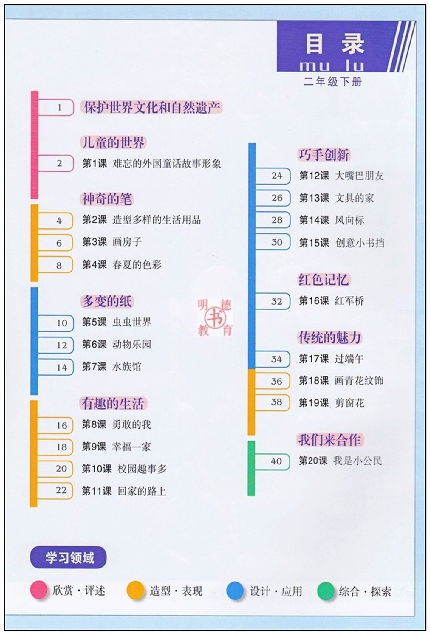 二年级下学期美术下册